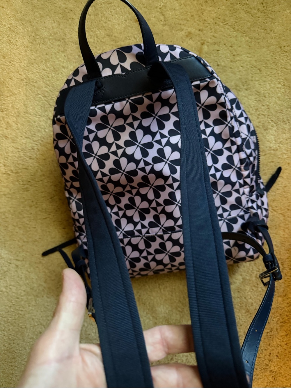 kate spade Navy & Lavender Floral Tile Backpack - Picture 7 of 9